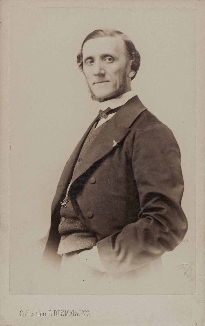 Portret van de pianist en componist Jean-Henri Ravina 1818-1906 door Emile Desmaisons