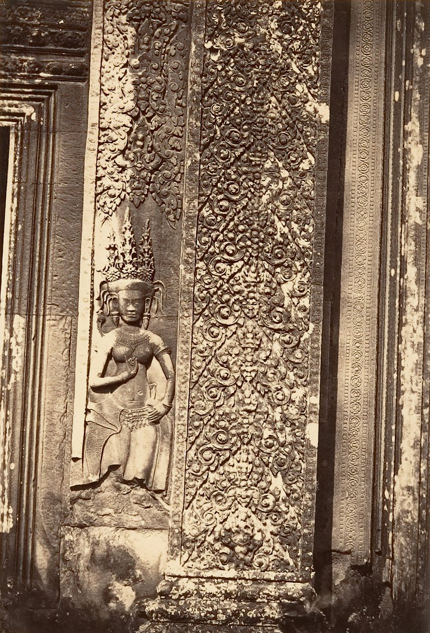 Decoratief detail van de Grote Pagode, 1866 door Emile Gsell