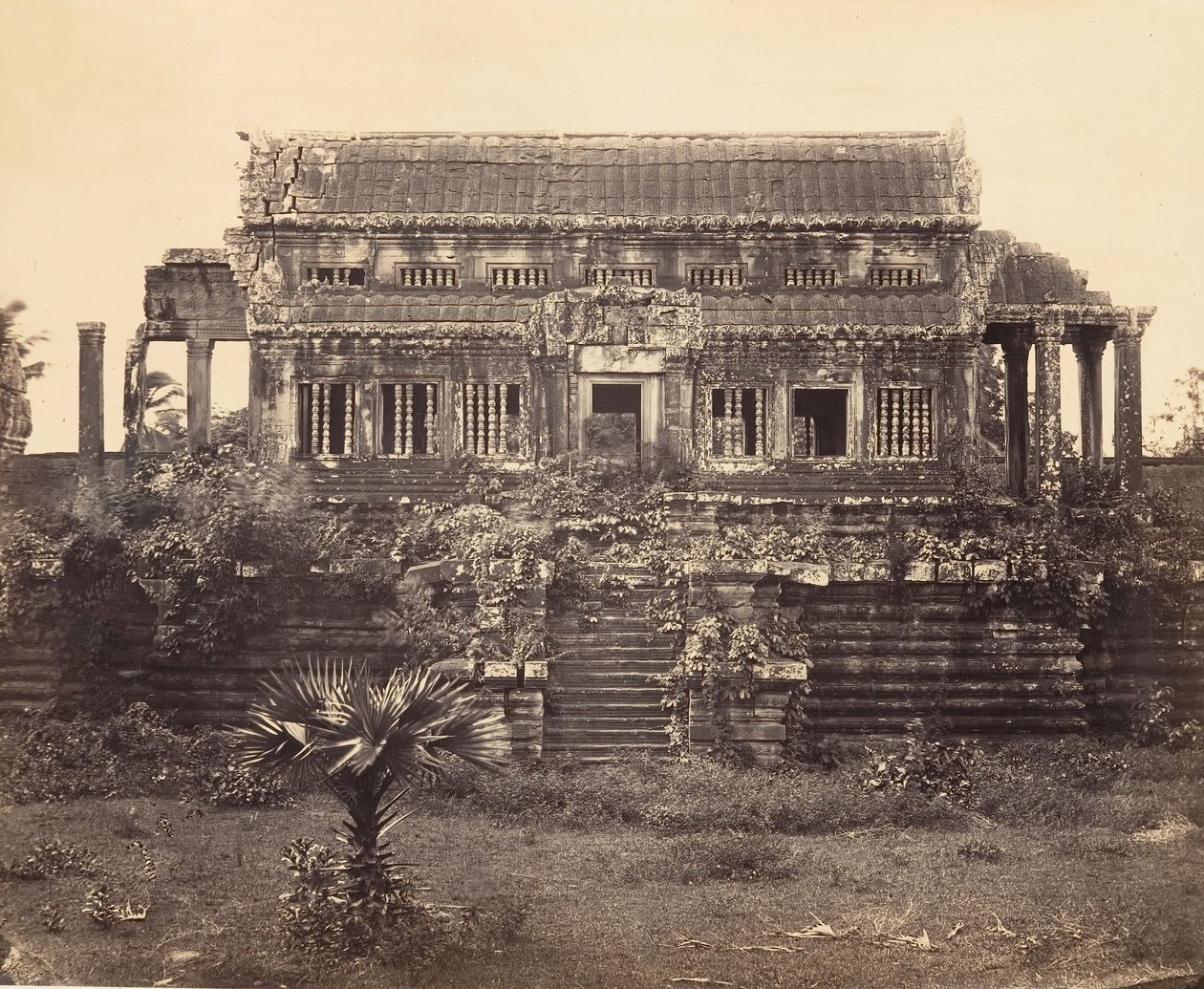 Grote pagode - noordelijk gebouwtje, 1866 door Emile Gsell