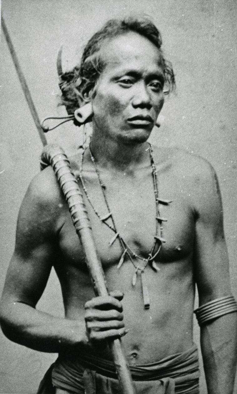 Vietnamese of Cambodjaanse stamhoofd, ca. 1870s door Emile Gsell