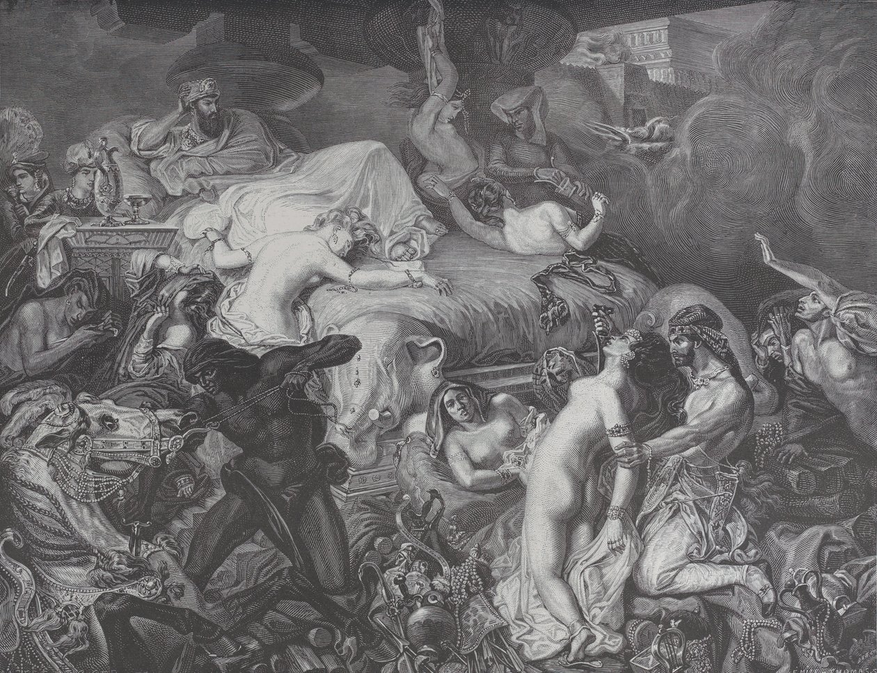 Sardanapale, uit Le Monde Illustré door Emile Thomas
