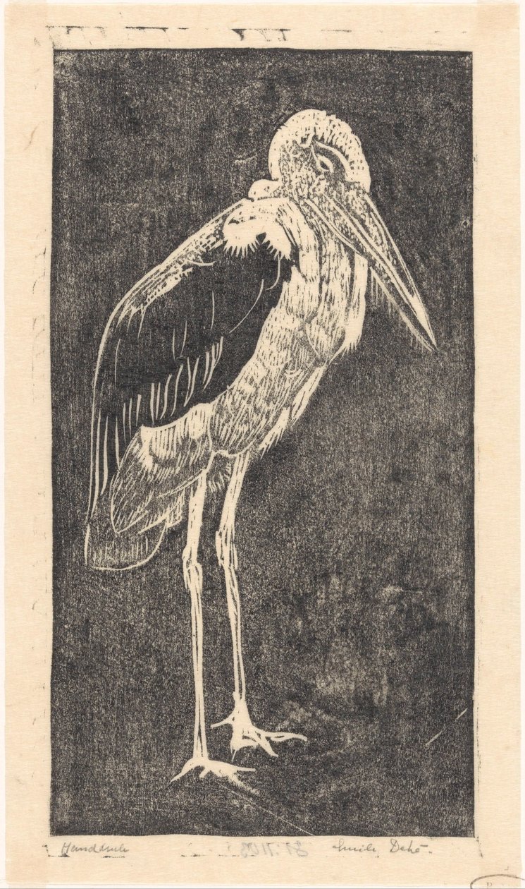 Maraboe door Emilius Wilhelmus Dehé (signed by artist)