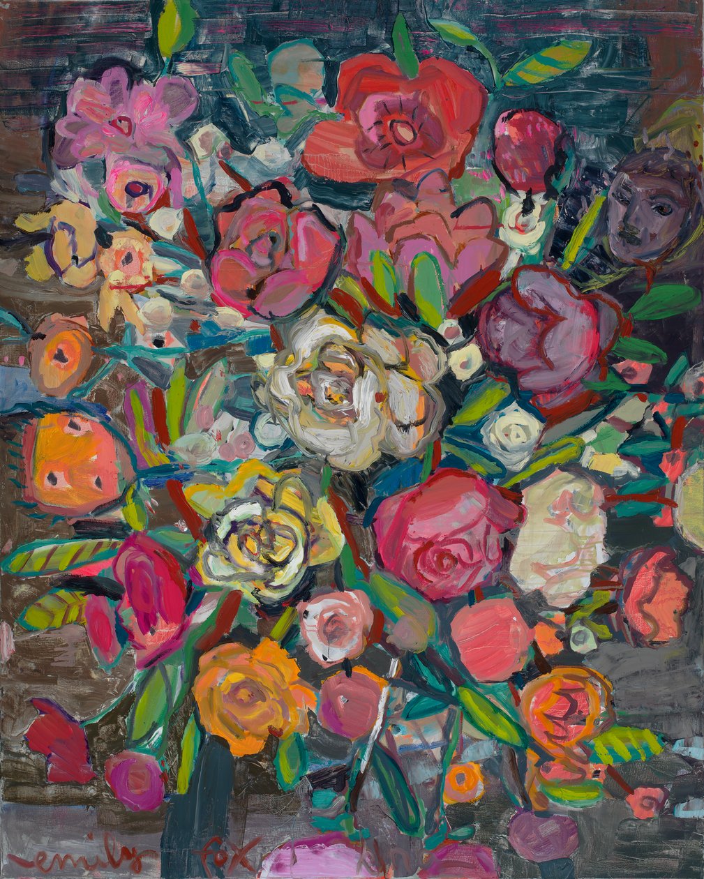 Overvloed, 2021 (olieverf op doek) door Emily Fox King