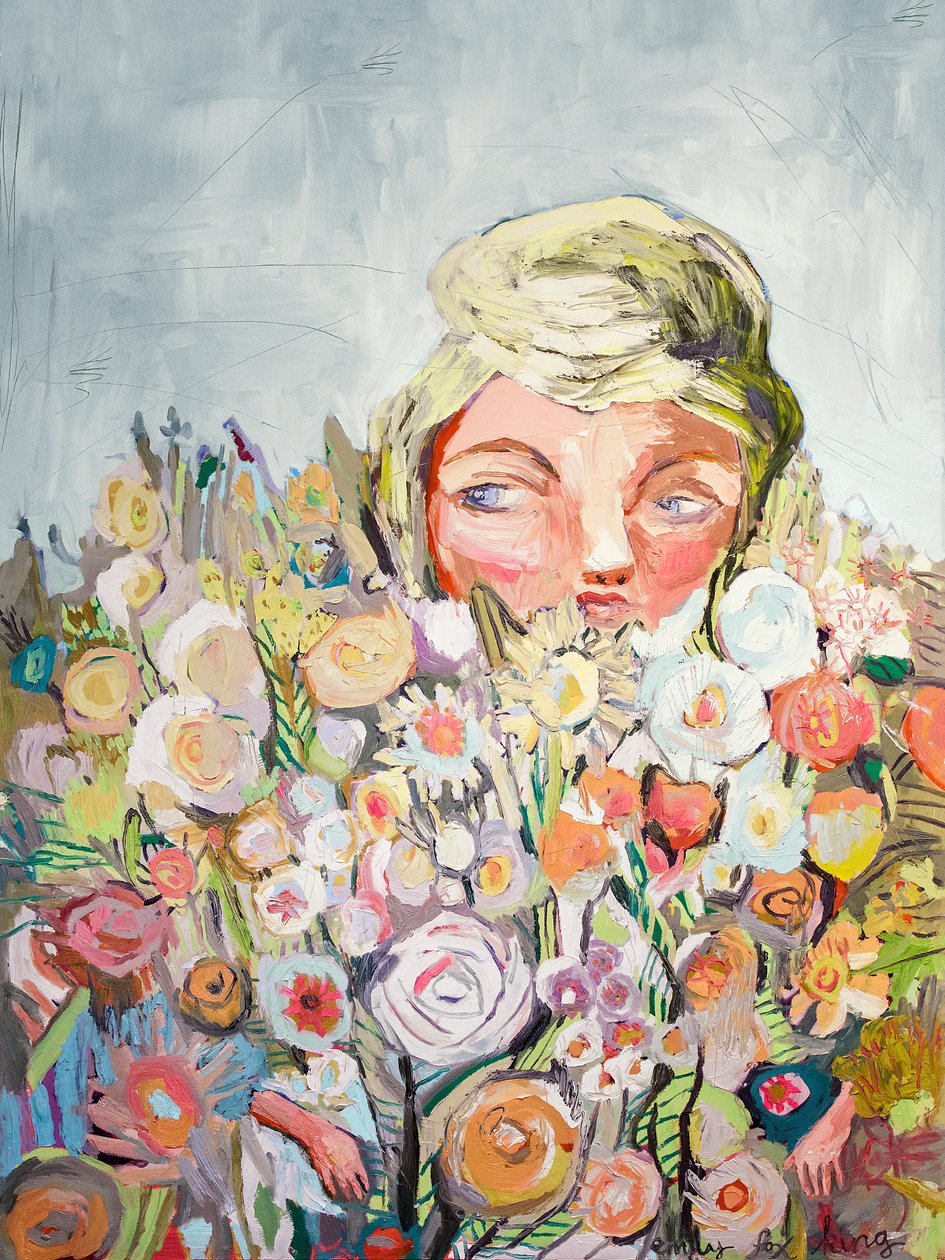 Eva, 2018 (olieverf op doek) door Emily Fox King