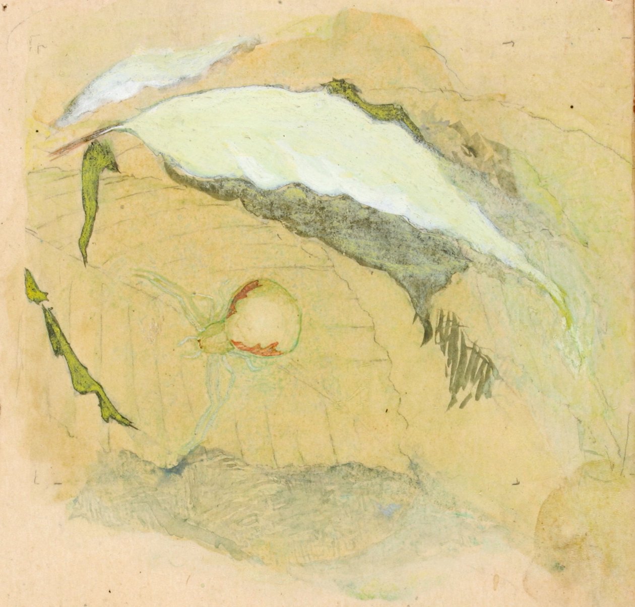 Porselein-witte spin door Emma Beach Thayer
