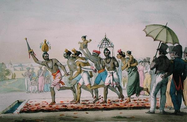 Vuurloopfestival, India, uit 