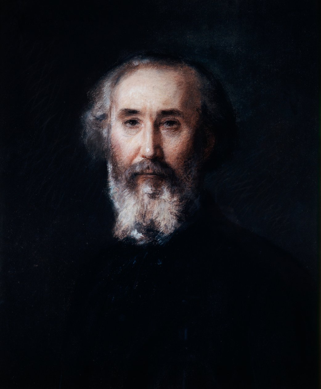 Zelfportret van de kunstenaar Emmanuel Lansyer, 19e eeuw door Emmanuel Lansyer
