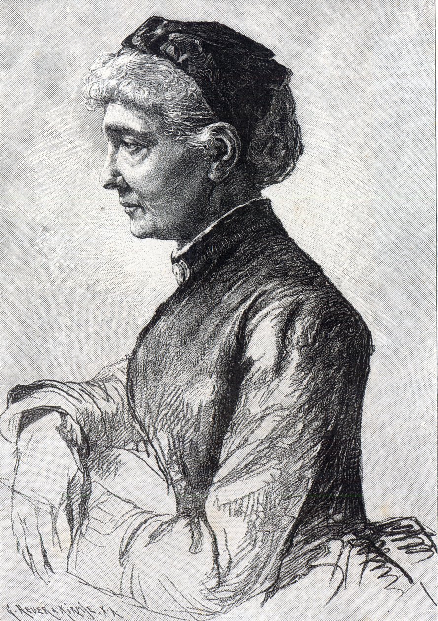 Studie van een Vrouw door Empress Frederick of Germany