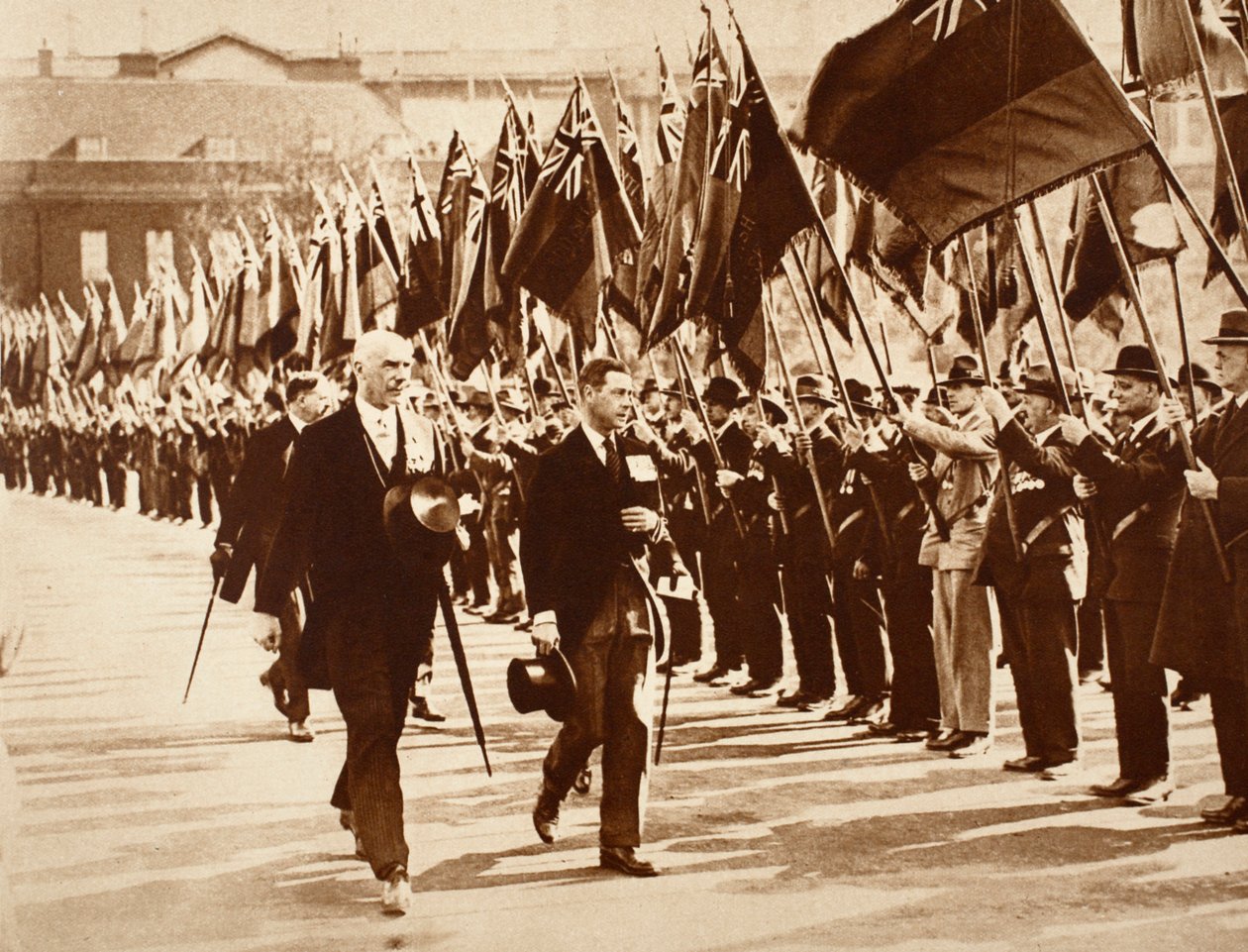 Koning Edward met het Britse Legioen, 1914-1918 door English Photographer