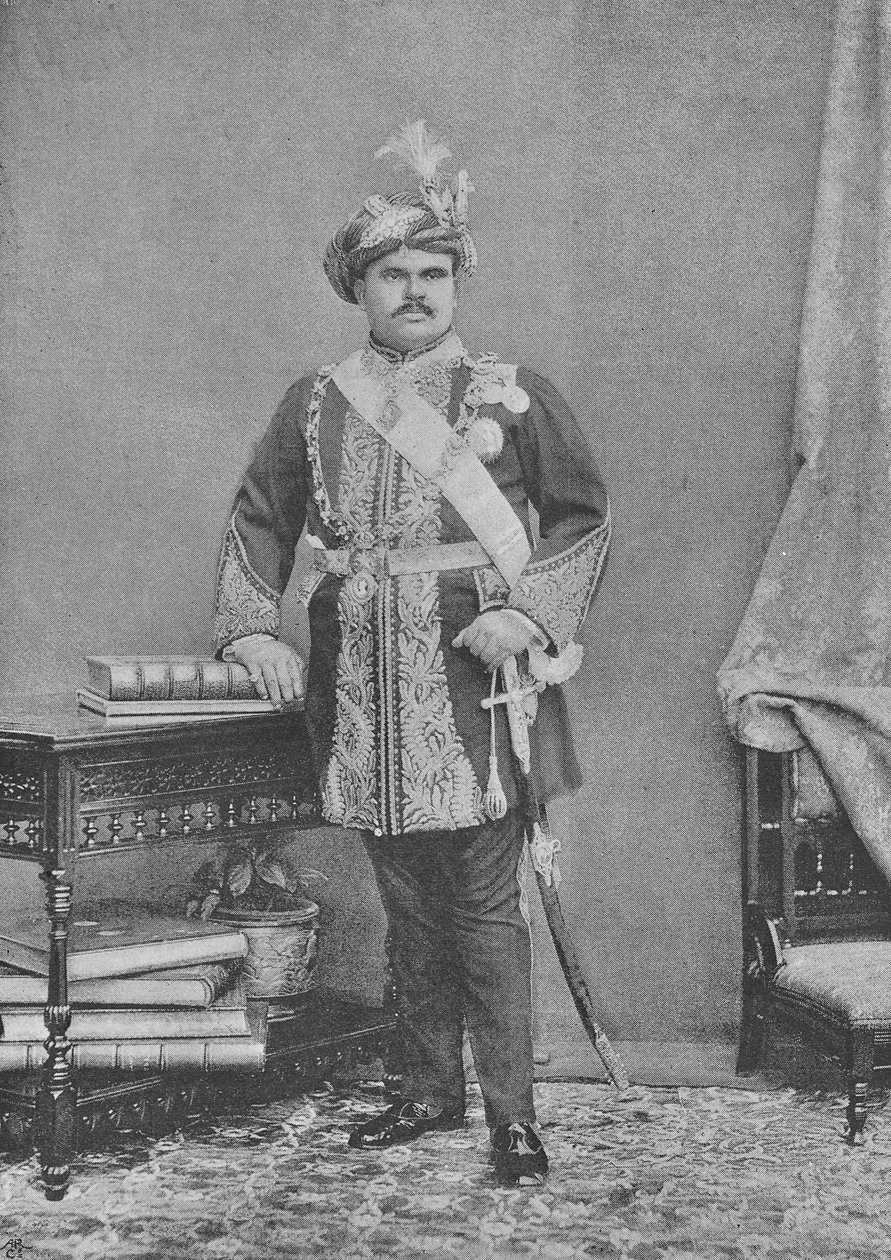 Maharaja Takhtsinhji van Bhavnagar door English Photographer