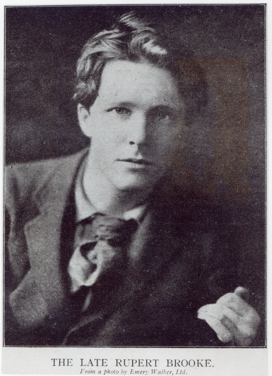 Portret van Rupert Brooke (1887-1915) door English Photographer