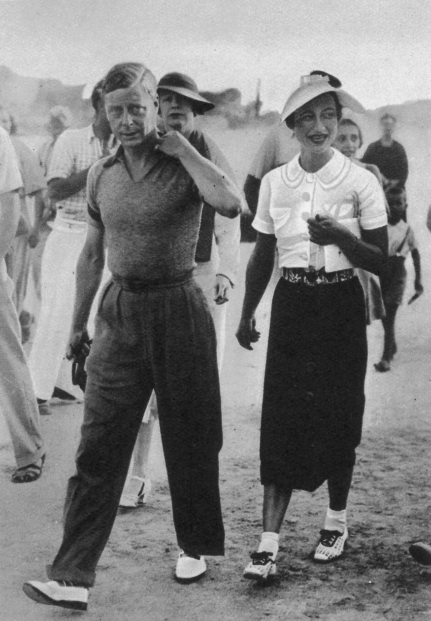 Prins Edward en Wallis Warfield Simpson, de hertog en hertogin van Windsor, 1936 door English Photographer