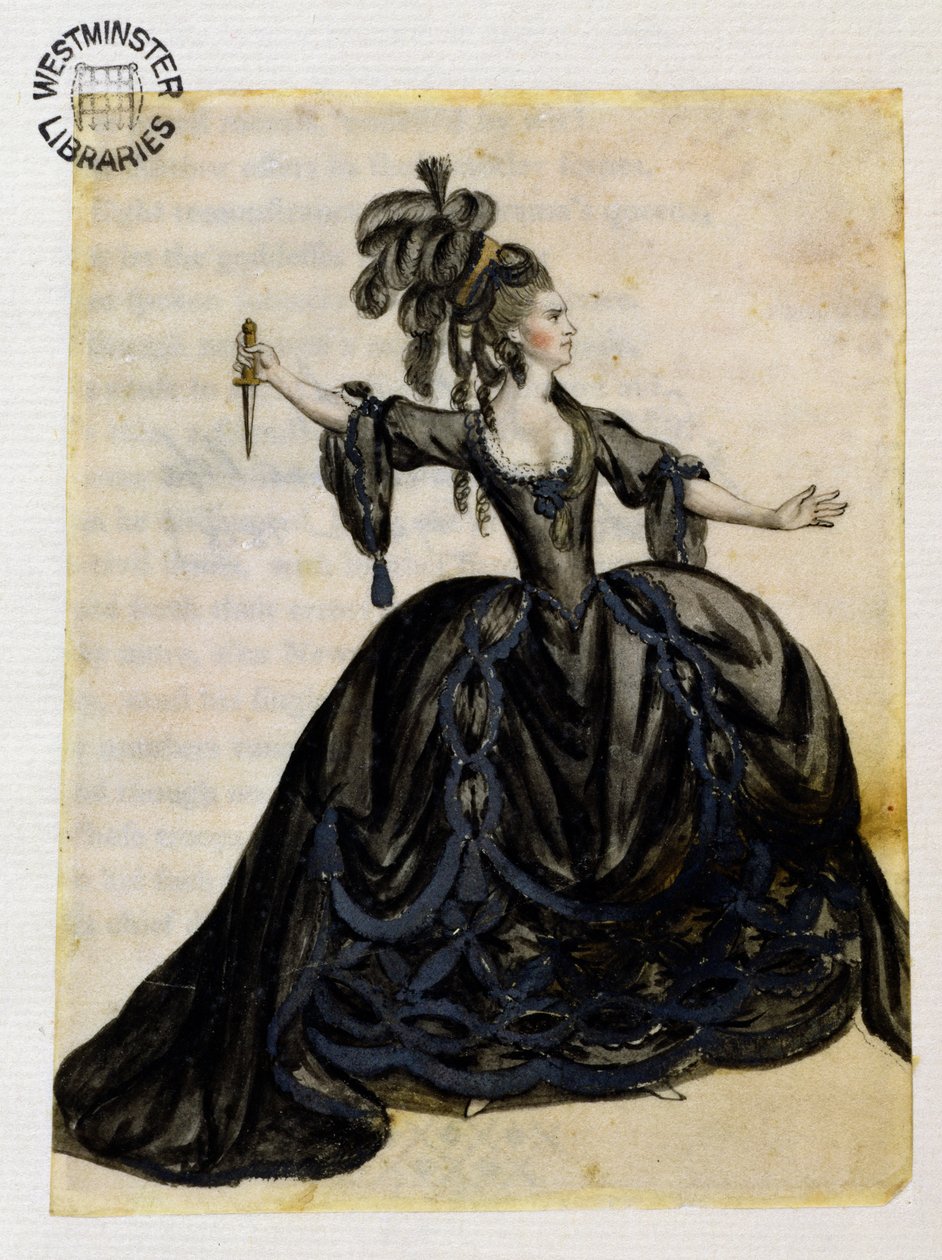 Een actrice die Lady Macbeth speelt door English School