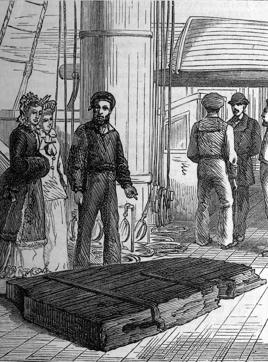 Gebroken roer van de Alert, c.1870s door English School