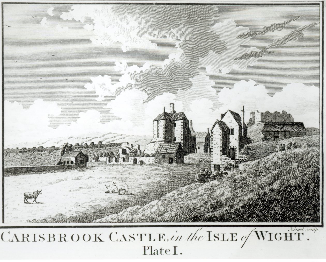 Carisbrook Castle, Isle of Wight, Plaat I door English School