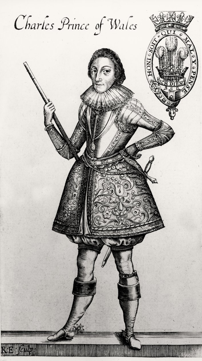 Karel I als Prins van Wales (1600-49) door English School