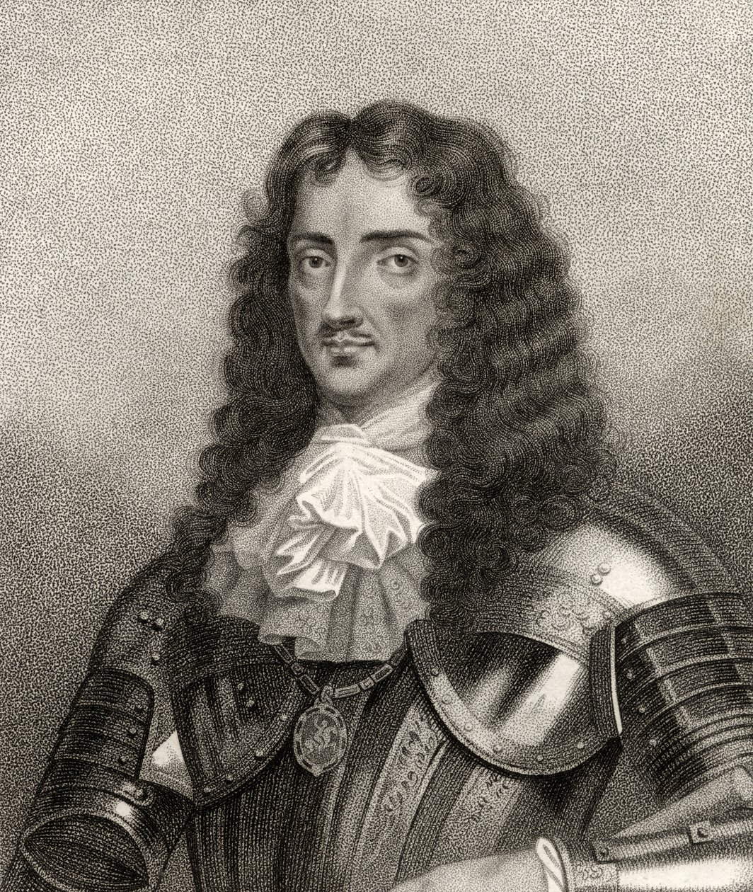Karel II, gegraveerd door Bocquet, uit 