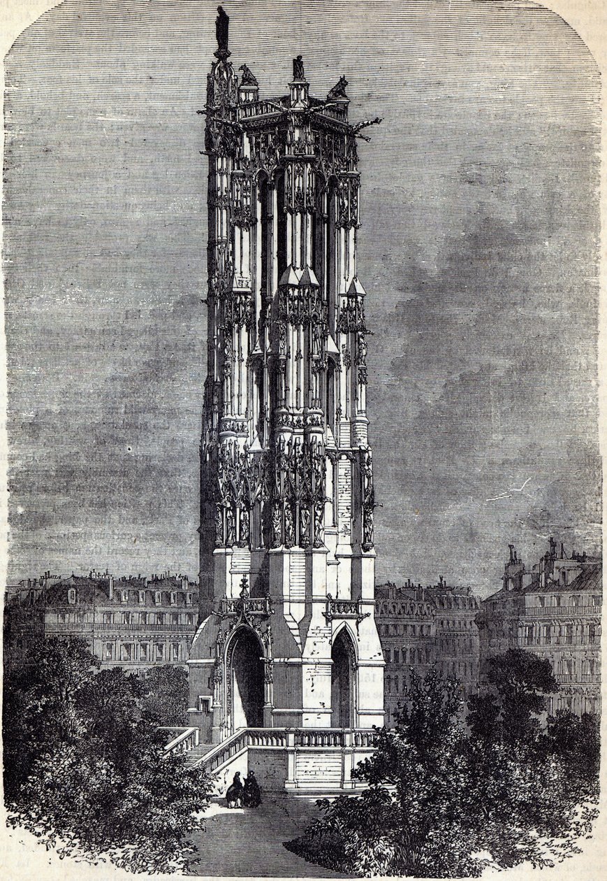 Kerk van St. Jacques de la Boucherie, Parijs, waar zittingen van de Nationale Vergadering werden gehouden door English School