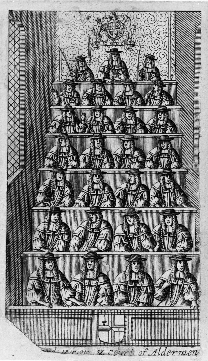 Hof van Schepenen, c.1690 door English School