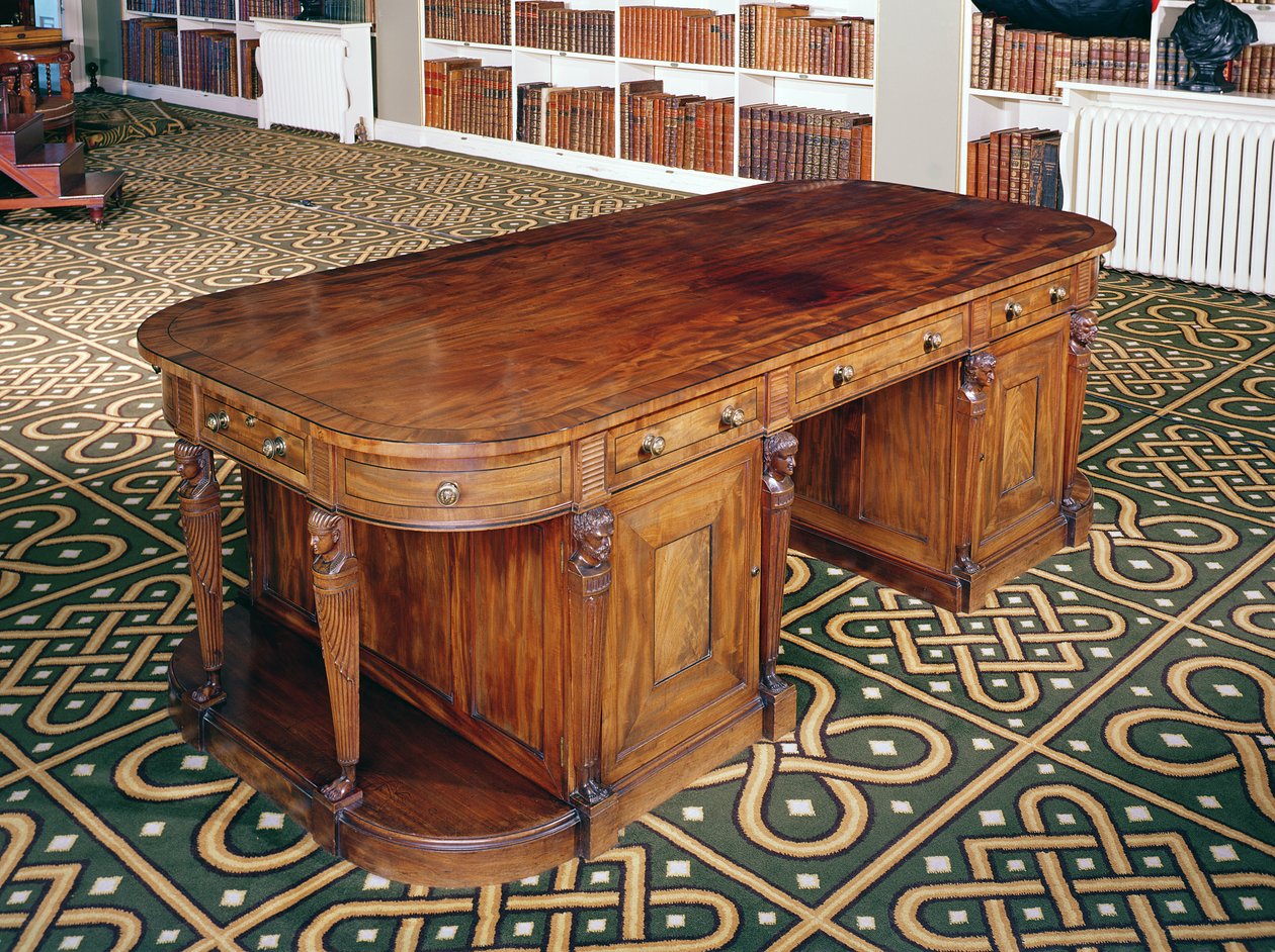 Bureau door Thomas Chippendale Jr, 1805 door English School