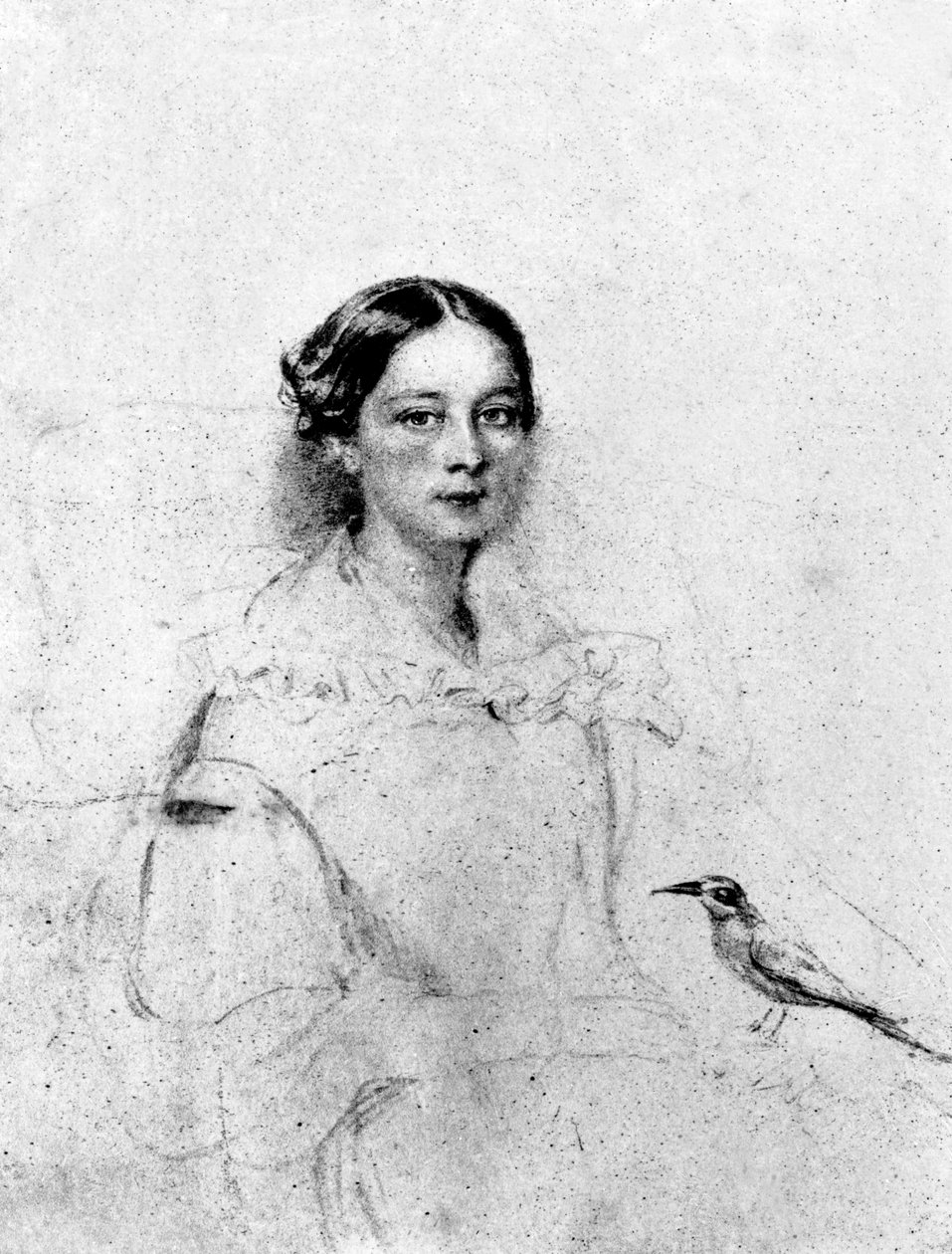 Emily Shore, naar een portret van ca. 1838 door English School