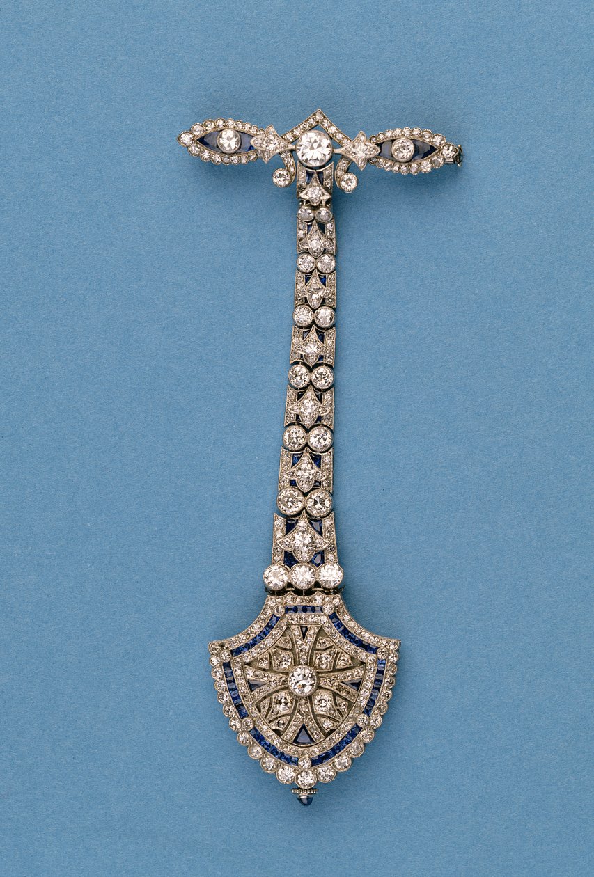 Zakhorloge (saffier en diamant) door English School