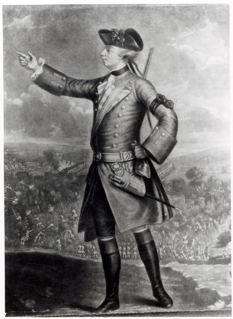 Generaal James Wolfe (1727-59) door English School
