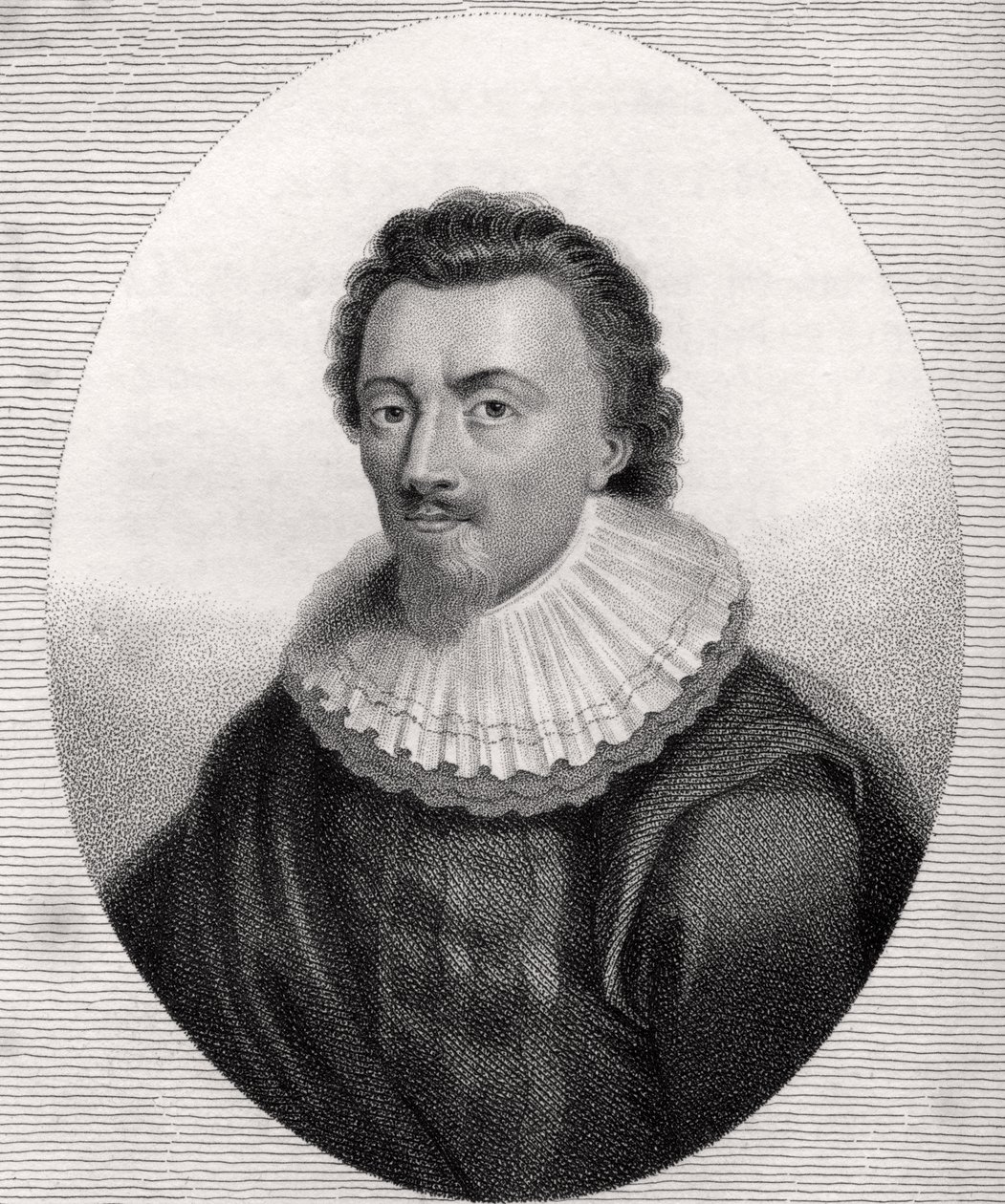 George Calvert, gegraveerd door Bocquet, illustratie uit 