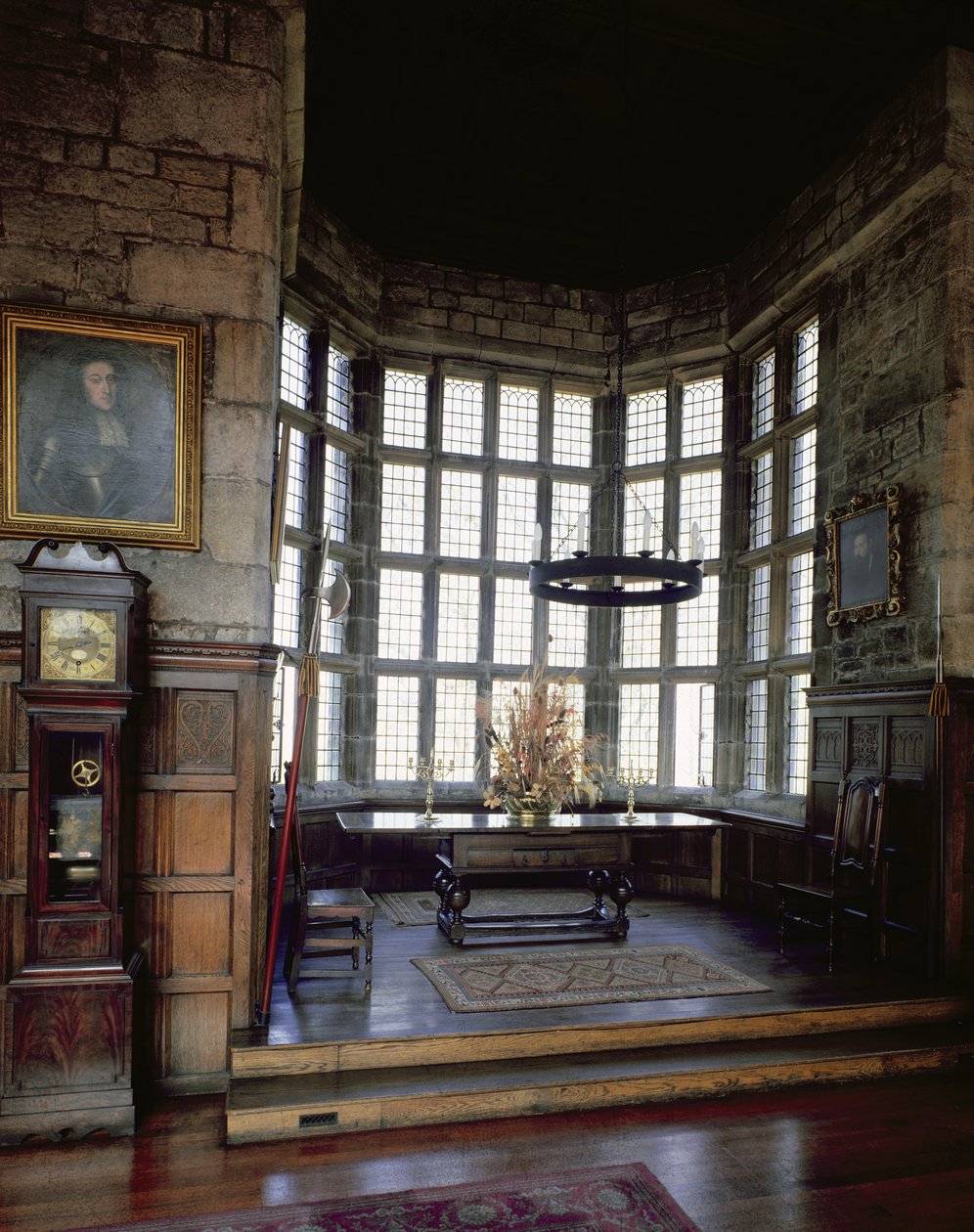 Hoghton Tower, Lancashire: Banketzaal, 16e eeuw door English School