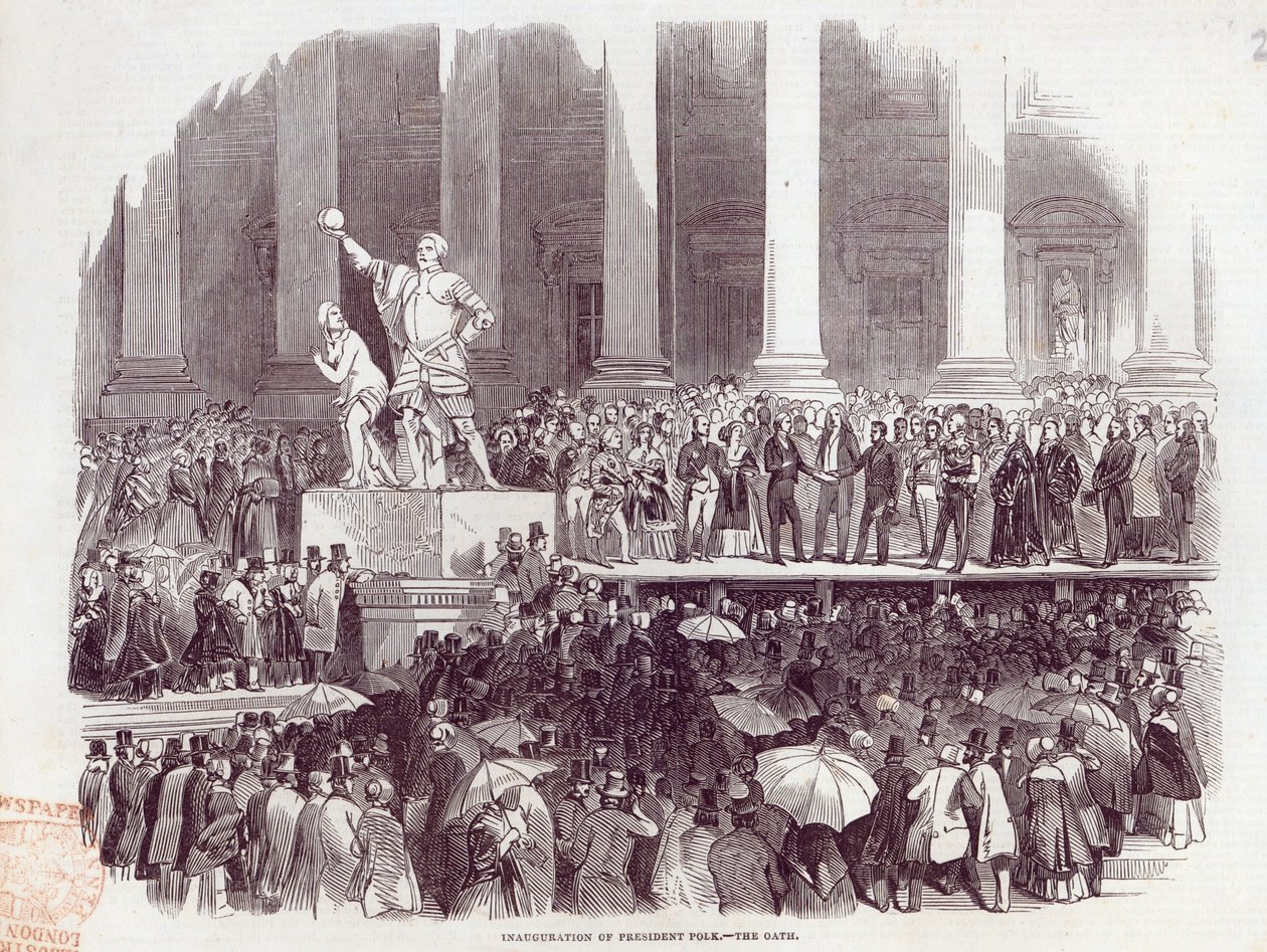 Inhuldiging van President Polk: De Eed, uit 