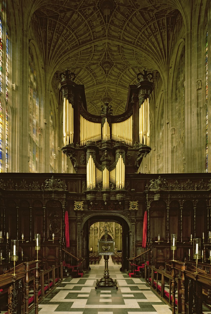 Interieur van kapel met orgel, ca. 1461 door English School