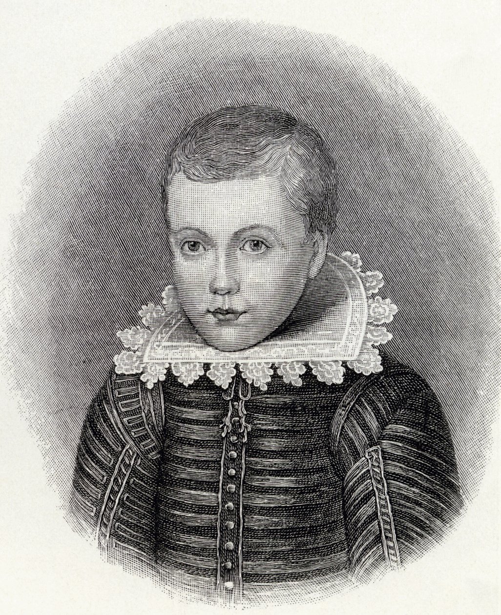 John Milton op 10-jarige leeftijd, uit 