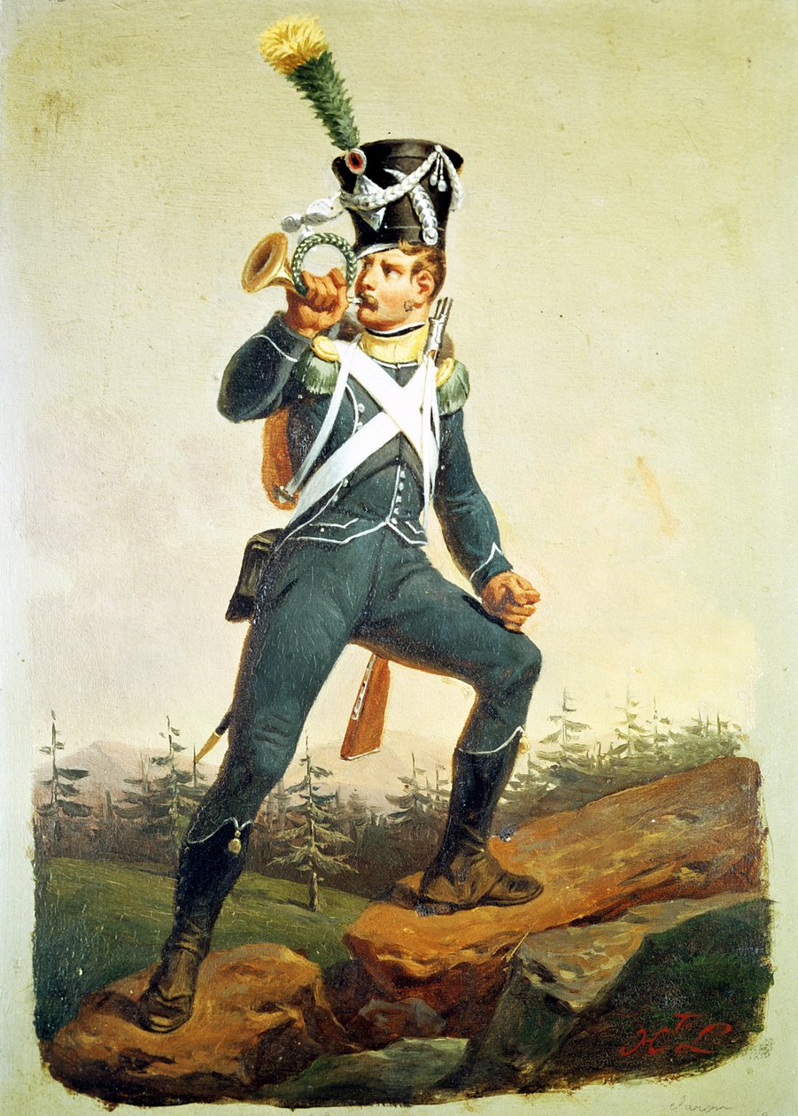 Lichte infanterie vaandrig, 1811 door English School