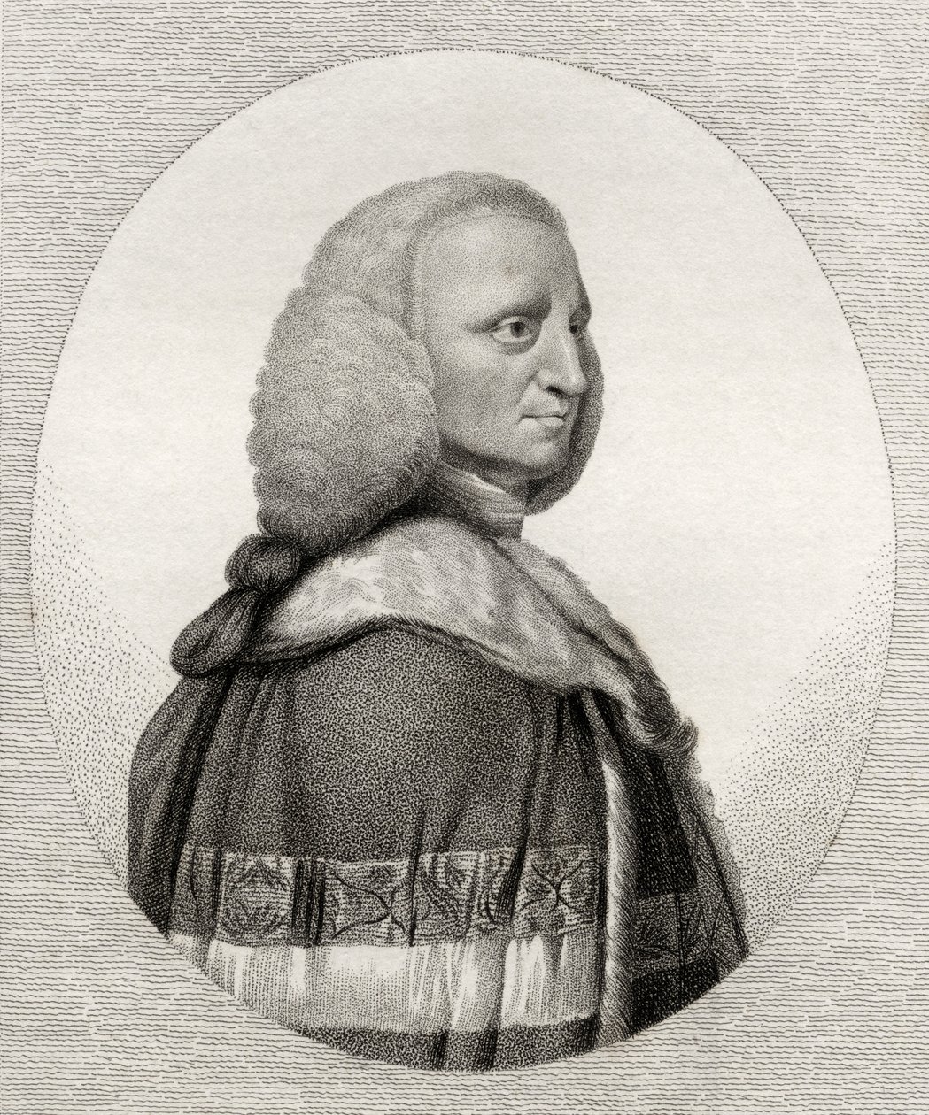 Lord George Lyttleton, gegraveerd door Bocquet, illustratie uit 