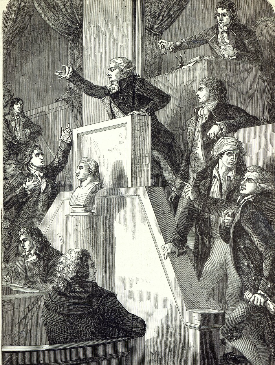 Vergadering van de Nationale Vergadering, 1791 door English School
