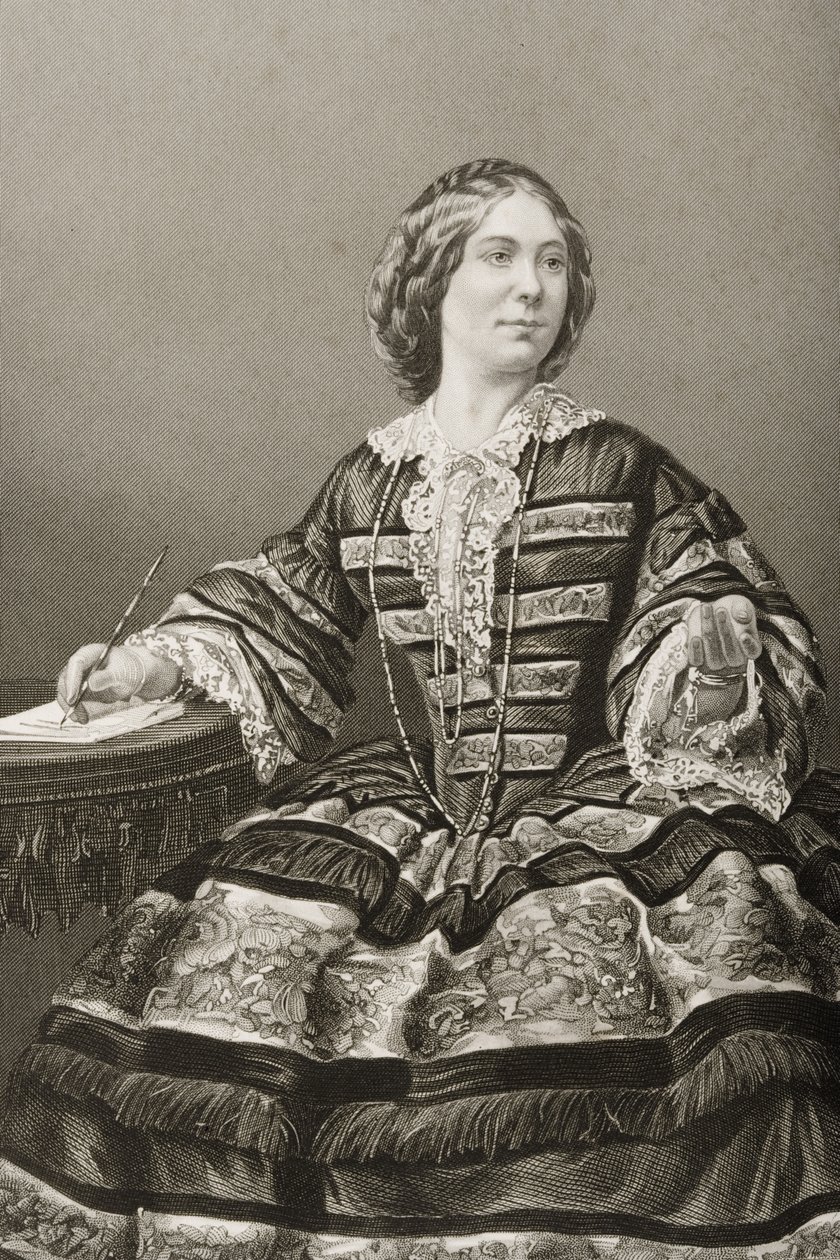 Miss Amy Sedgwick (1830-97) door English School