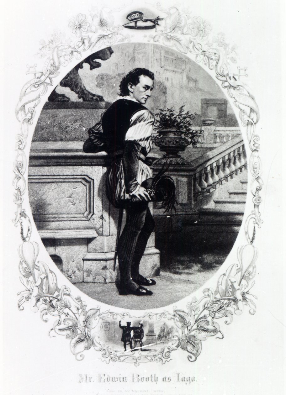 Mr. Edwin Booth als Iago door English School