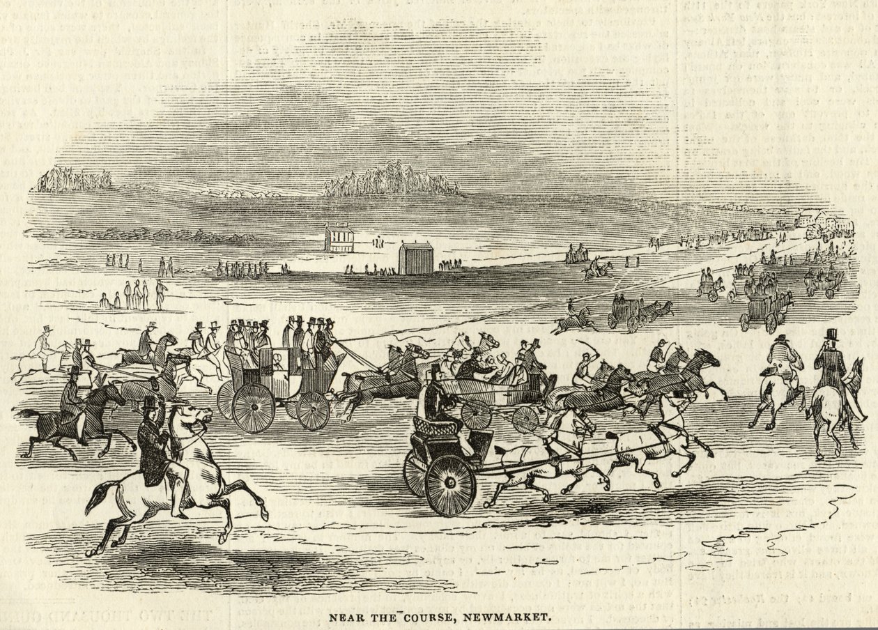 Nabij de Renbaan, Newmarket, uit 