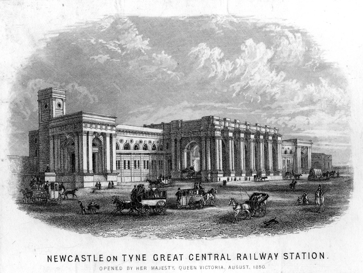 Newcastle-upon-Tyne Great Central Railway Station door English School