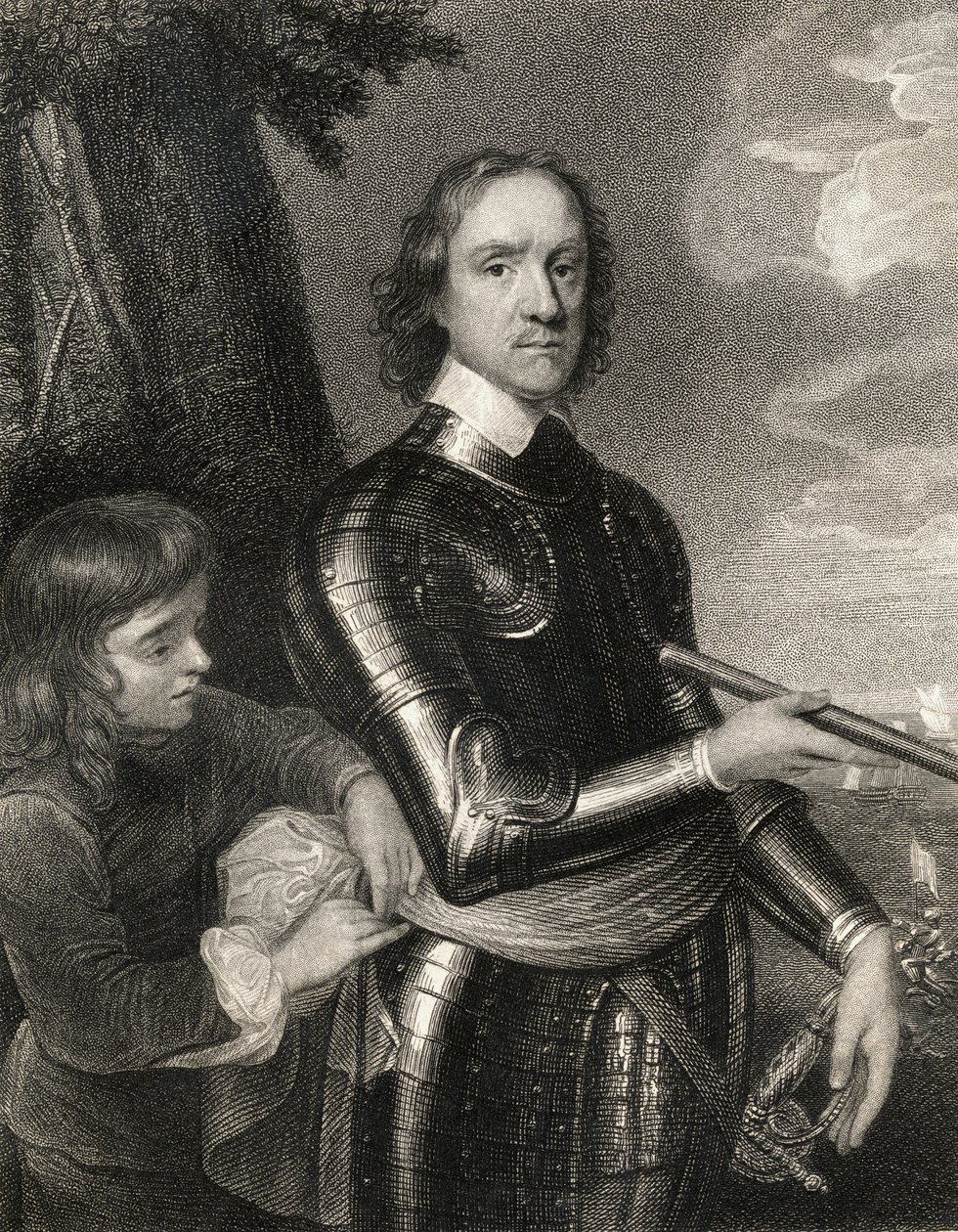 Oliver Cromwell (1599-1658) door English School