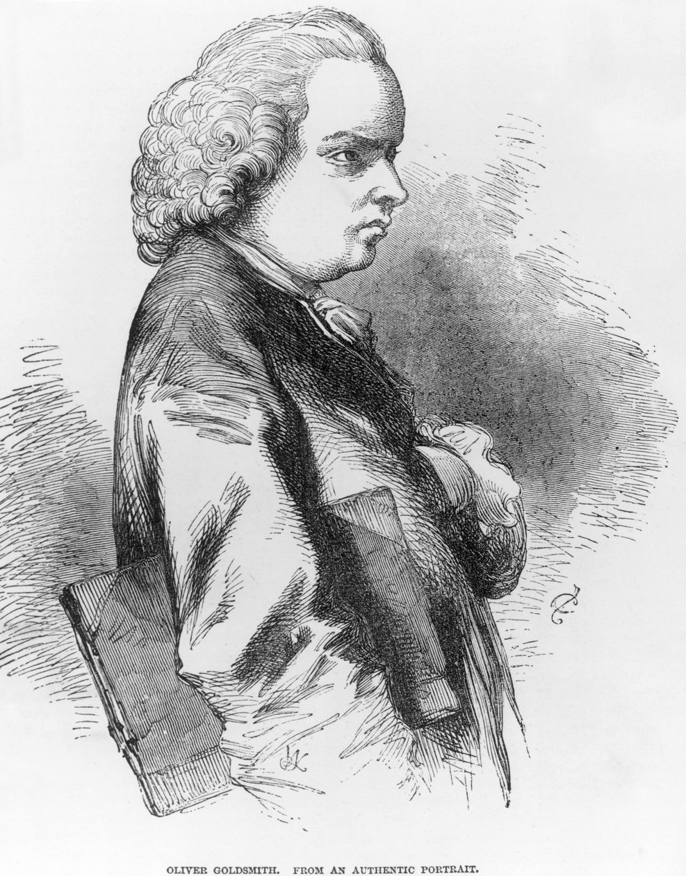 Oliver Goldsmith (1730-74) door English School