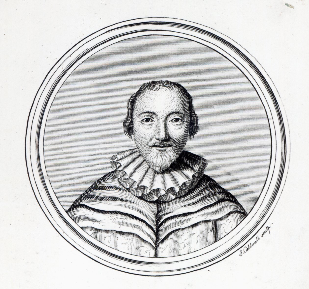Orlando Gibbons, gegraveerd door J. Caldwall door English School