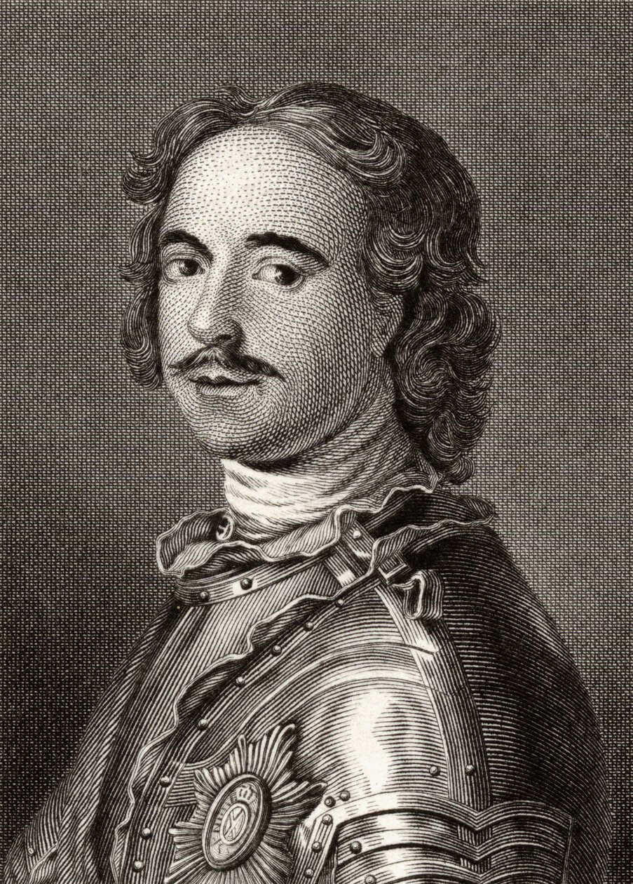Peter I (1672-1725) Peter de Grote, Tsaar van Rusland door English School