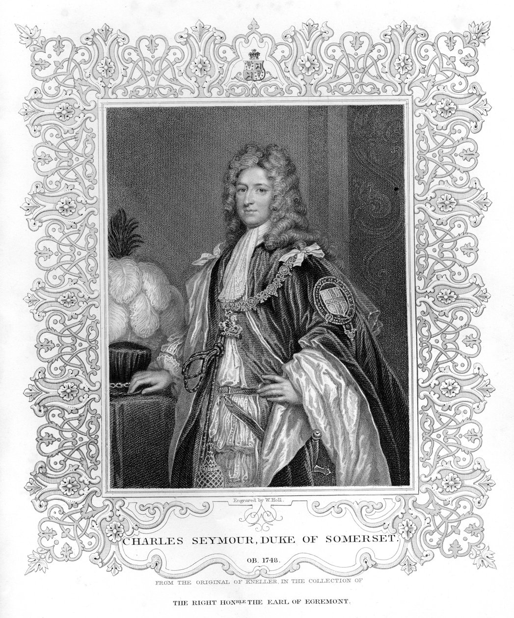 Portret van Charles Seymour, Hertog van Somerset door English School