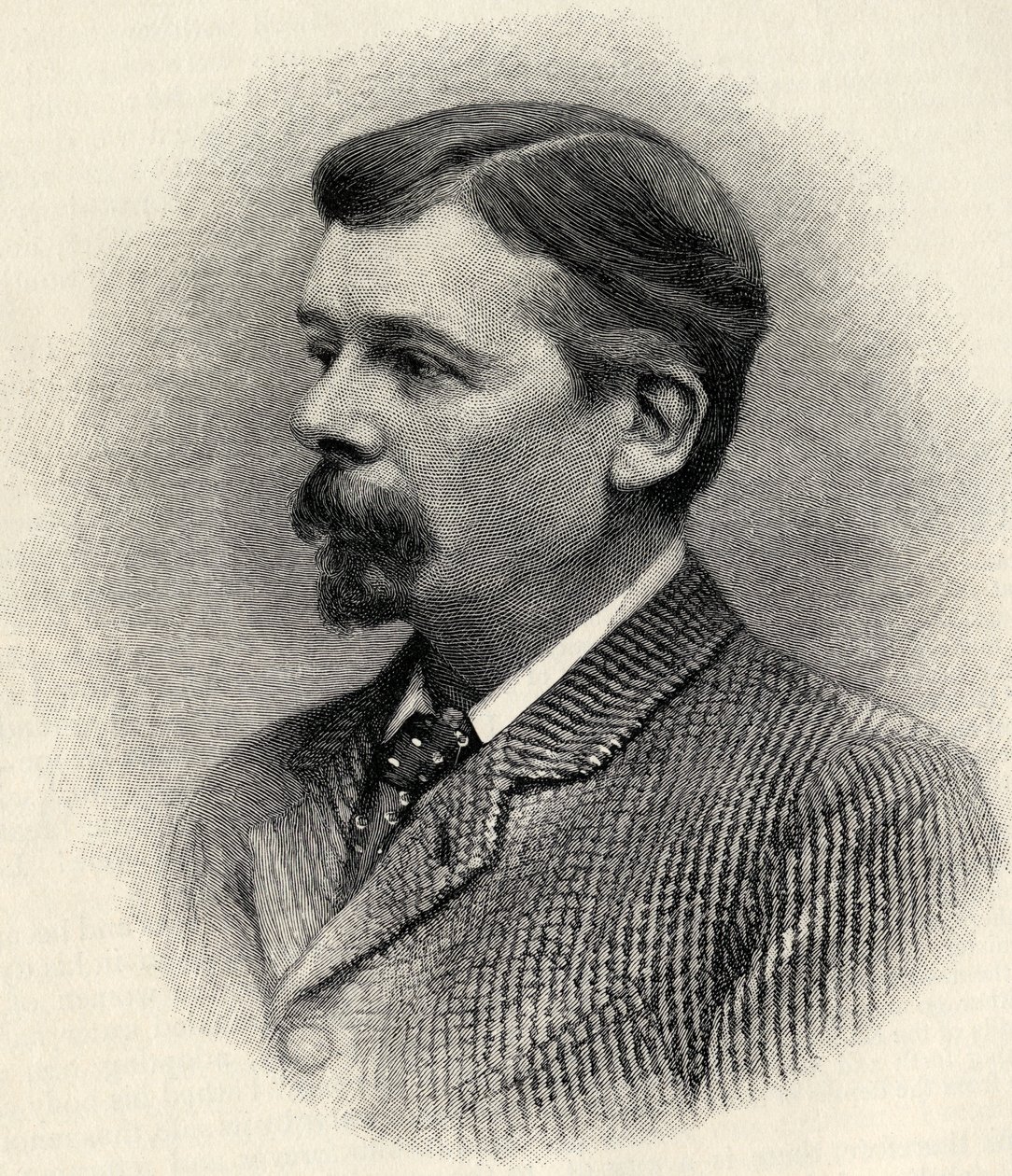Portret van George du Maurier, uit 