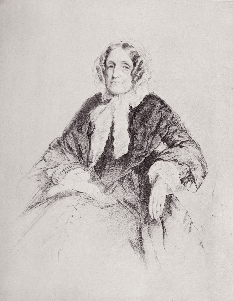 Portret van Mevrouw Jane Marcet (1769-1858) door English School