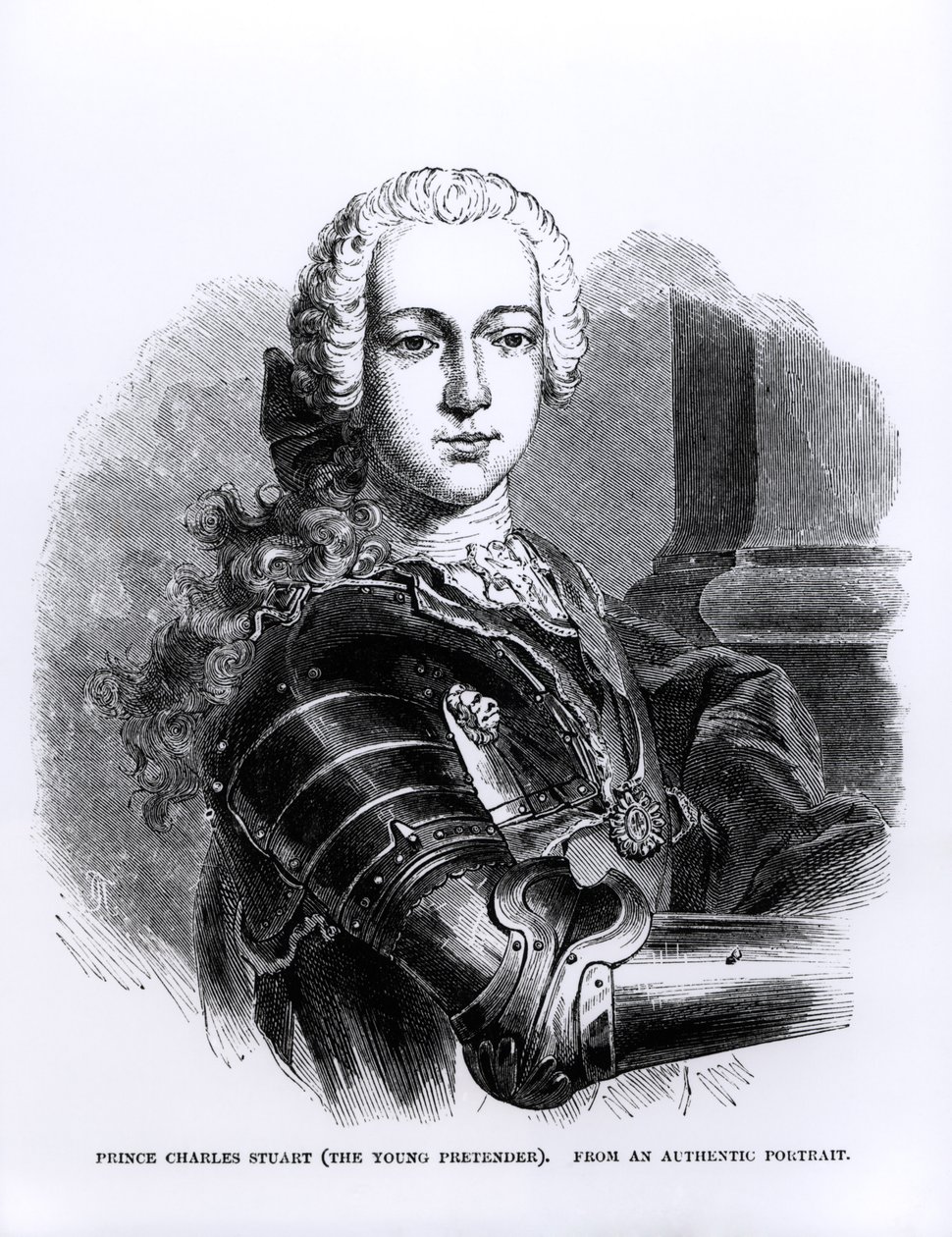 Portret van Prins Charles Edward Stuart (1720-88) De Jonge Pretendent door English School