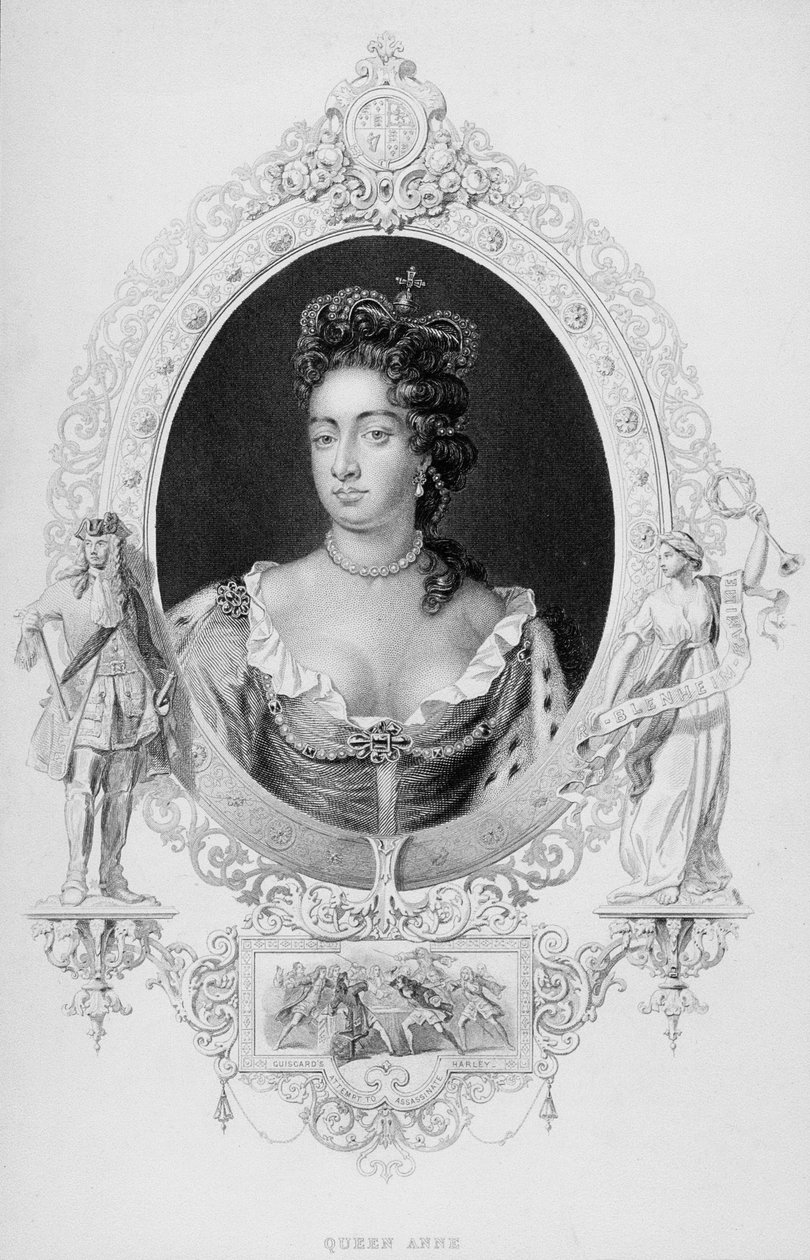 Portret van koningin Anne door English School