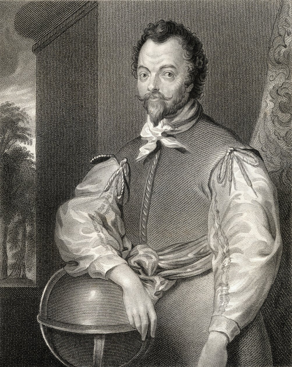 Portret van Sir Francis Drake (1540-1596) uit 