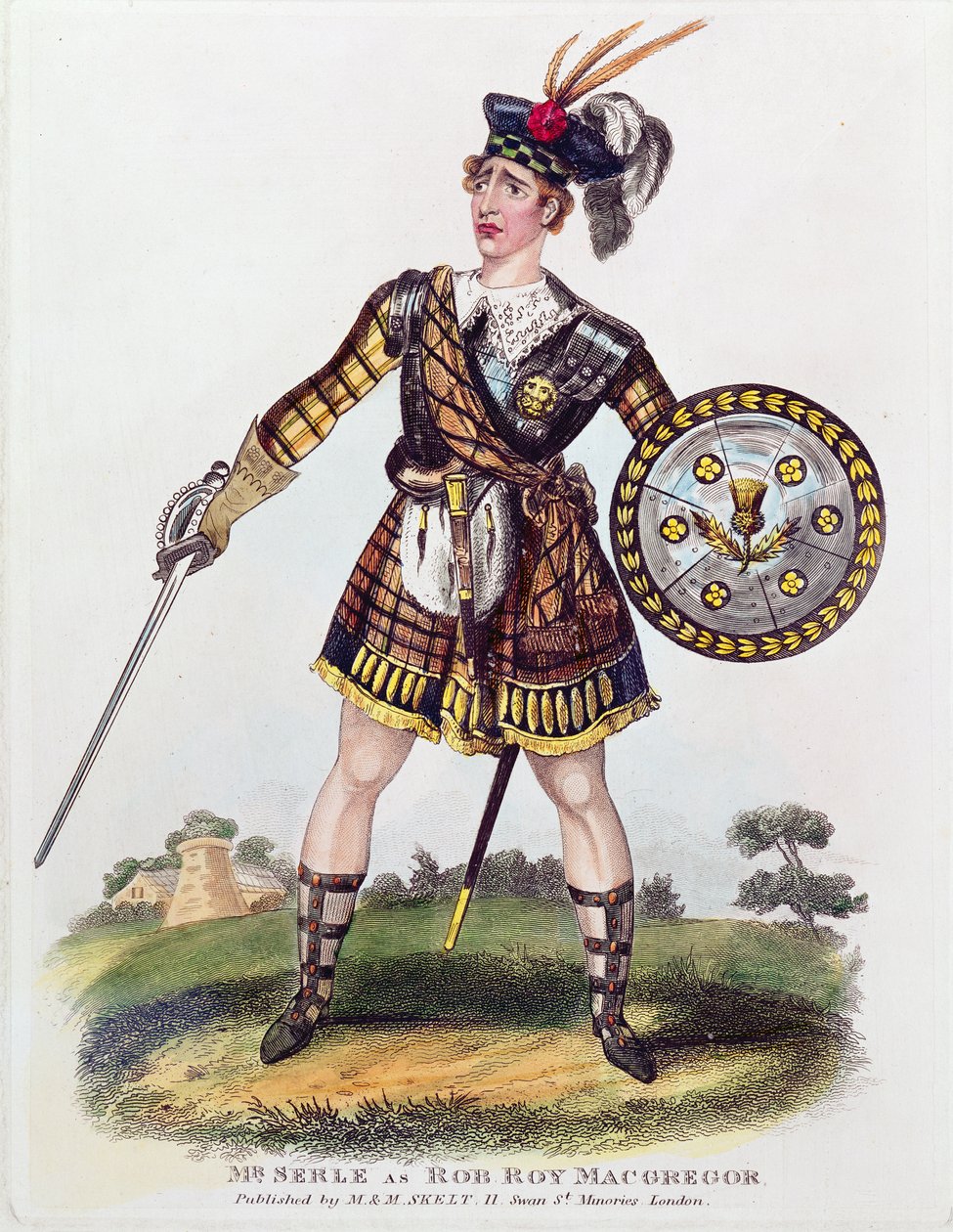 Portret van Thomas James Serle (c.1799-1889) als Rob Roy Macgregor door English School